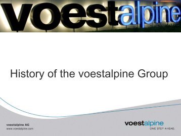 History of the voestalpine group (1.37 MB)