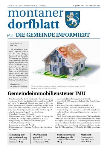 Die Gemeinde informiert Nr. 3/2012