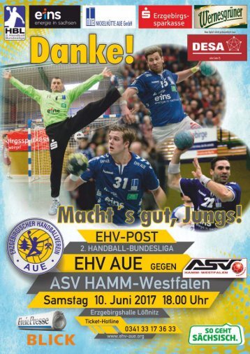 EHV Post: EHV Aue gegen ASV Hamm-Westfalen