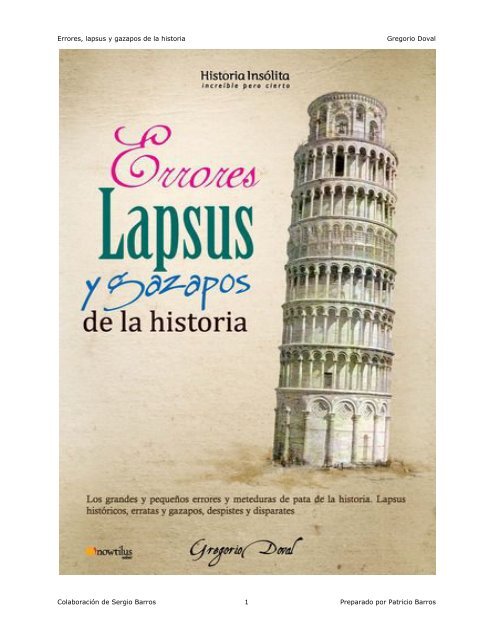 Errores,lapsus y gazapos