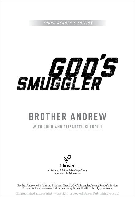 God's Smuggler Brother Andrew, Young Reader's edition 