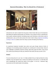 Basement Remodeling – Why You Should Hire a Professional