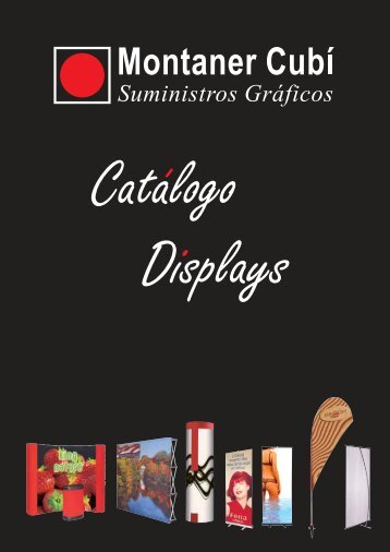 Catálogo Displays. - Montaner Cubí