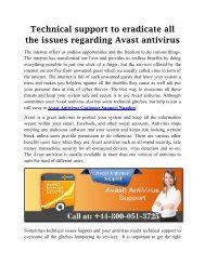 Avast Antivirus Technical Support Number UK