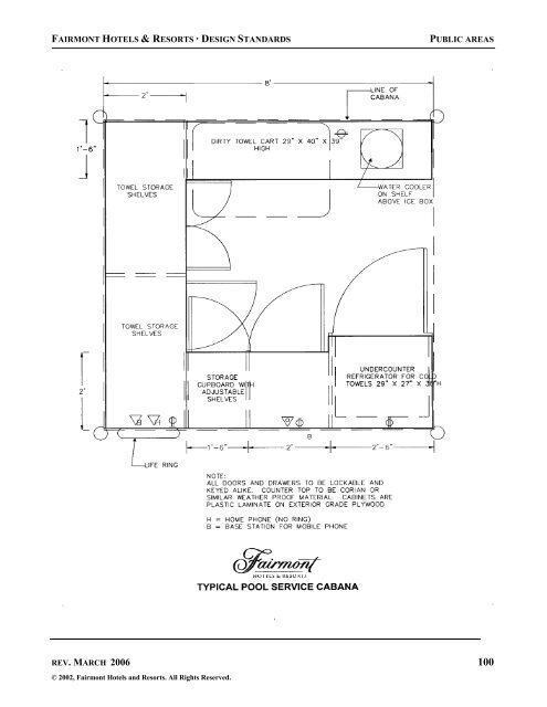 FAIRMONT HOTELS &amp; RESORTS -DESIGN STANDARDS