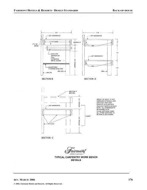 FAIRMONT HOTELS &amp; RESORTS -DESIGN STANDARDS