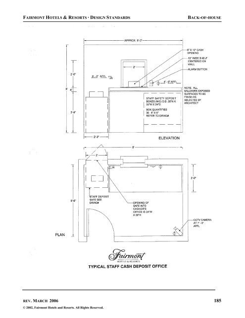 FAIRMONT HOTELS &amp; RESORTS -DESIGN STANDARDS