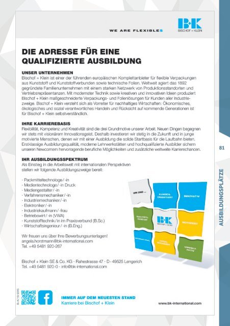 AUSBILDUNGSPLÄTZE - FERTIG - LOS | Kreis Steinfurt | Ausgabe 2018/19