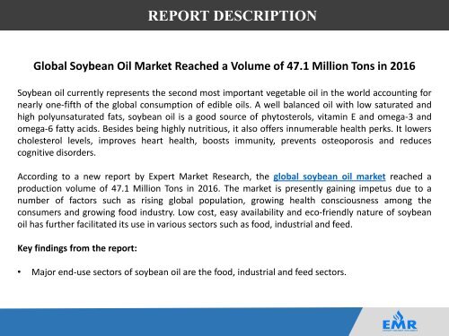 Soybean Oil Market Report, Trends and Forecasts 2017 To 2022