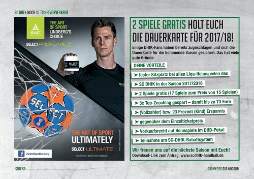 GRÜNWEISS – das Magazin der DHfK-Handballer – Heft 18 – Saison 2016/17