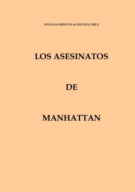 Preston Douglas - Los Asesinatos De Manhattan