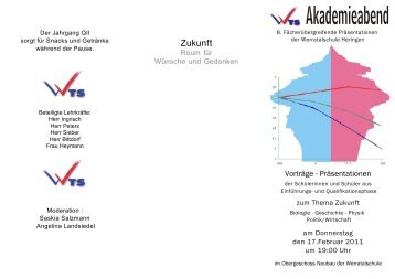 Programm zum Download - Werratalschule