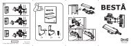 Ikea BESTÅ / EKET Combinazione Di Mobili Per Tv - S09221158 - Istruzioni di montaggio