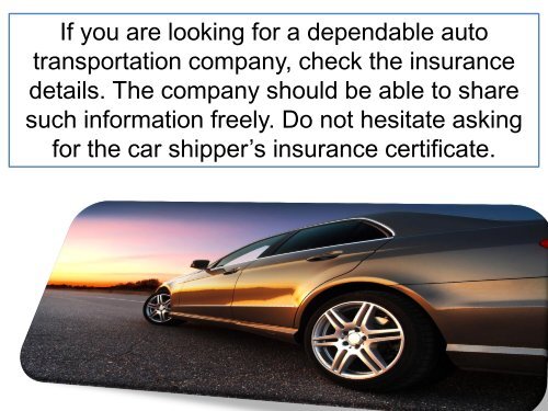 Secrets to Finding a Dependable Auto Transport Company