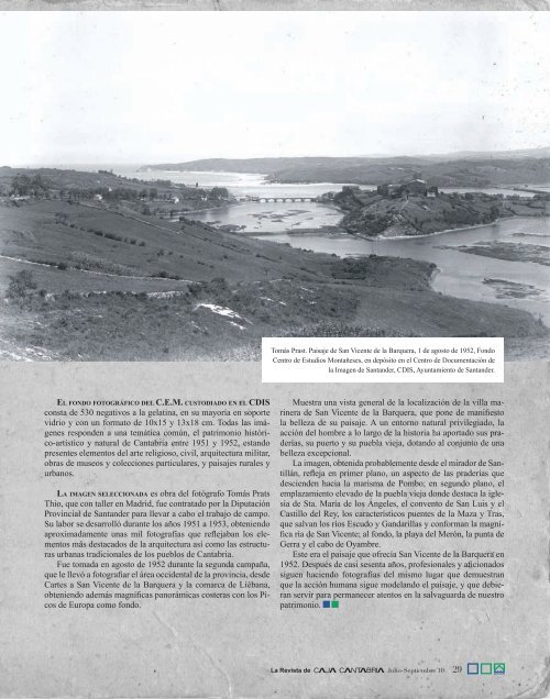 El paisaje propone una mirada a la memoria y ... - Caja Cantabria