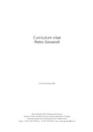 Curriculum vitae Pietro Giovanoli - Sarkomboard.ch