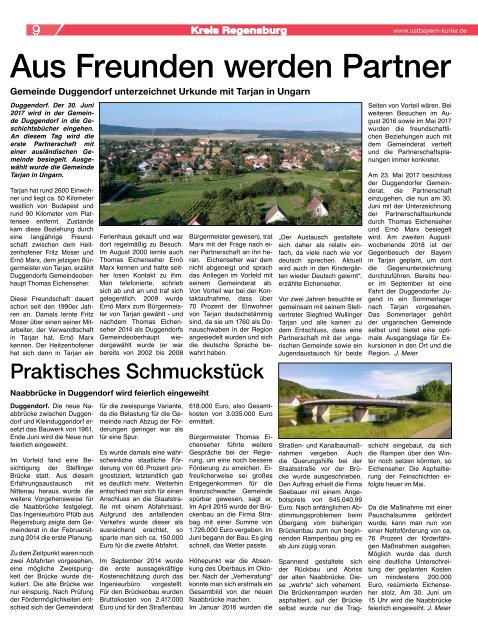 Ostbayern-Kurier Juni 2017 (Süd-Ausgabe)