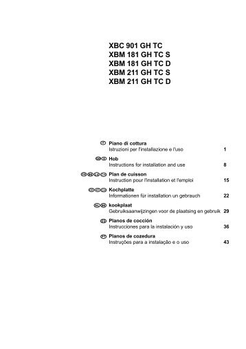 KitchenAid XBC 901 GH TC - XBC 901 GH TC ES (F027455) Mode d'emploi