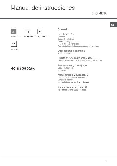 KitchenAid XBC 902 GH DC/HA - XBC 902 GH DC/HA ES (F048768) Mode d'emploi