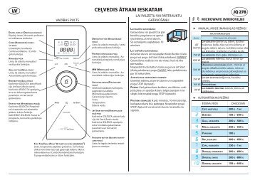 KitchenAid JQ 278 BL - JQ 278 BL LV (858727899490) Guide de consultation rapide