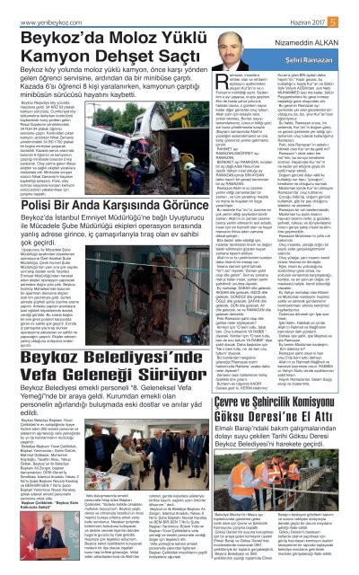 Yeni Beykoz Sayı 10 Haziran