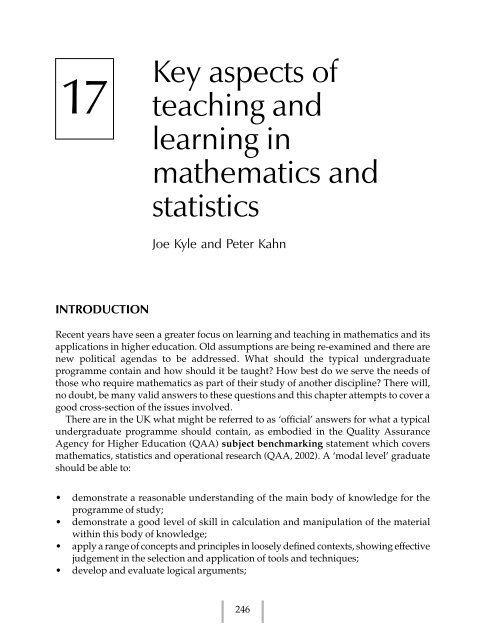 A Handbook for Teaching and Learning in Higher Education Enhancing academic and Practice