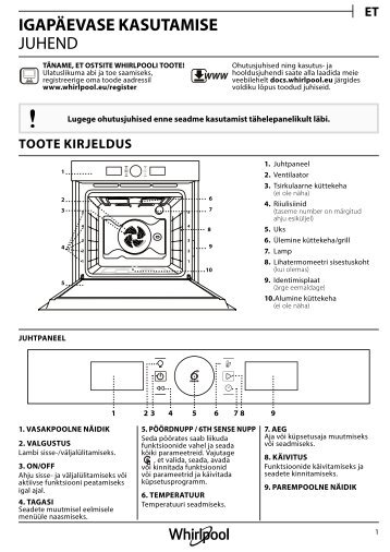 KitchenAid OAKZ9 7921 CS IX - OAKZ9 7921 CS IX ET (859991533830) Setup and user guide