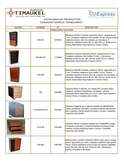 Catalogo CM Mobiliario GUSTAVO