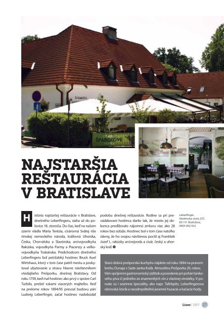 In Drive magazín Slovak Lines