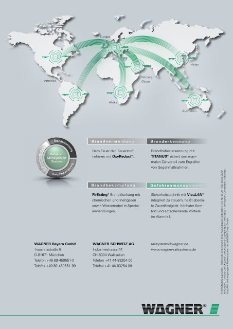 Brandschutz für Schienenfahrzeuge - Wagner Alarm