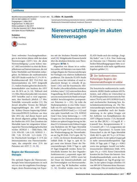 05 Nierenersatztherapie im akuten Nierenversagen