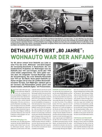 dethleffs feiert „80 jahre“: wohnauto war der anfang