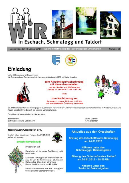 Einladung - Stadt Ravensburg | Startseite