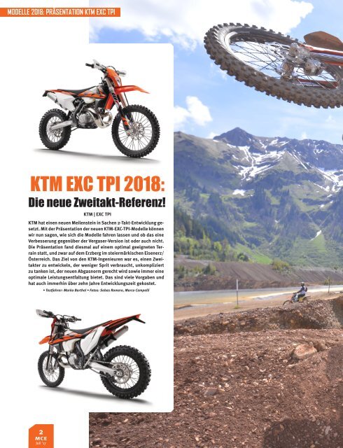 Präsentation KTM 2018