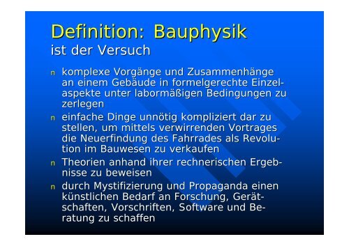 Wunderbare Welt der Bauphysik - Download - DIMaGB.de