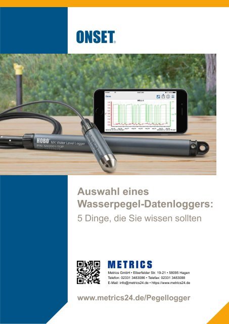 Auswahl eines Wasserpegel-Datenloggers