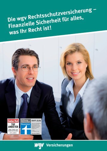 Die wgv Rechtsschutzversicherung - wgv Versicherungen