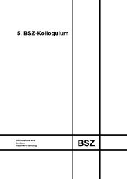 5. BSZ-Kolloquium - SWOP - im Bibliotheksservice-Zentrum Baden ...