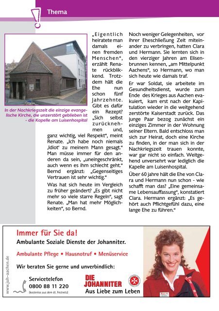 cambioWahl 2012 - Evangelische Kirchengemeinde Aachen