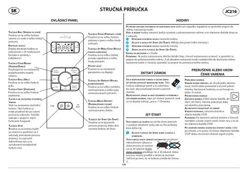 KitchenAid JC 216 WH - JC 216 WH SK (858721699290) Scheda programmi