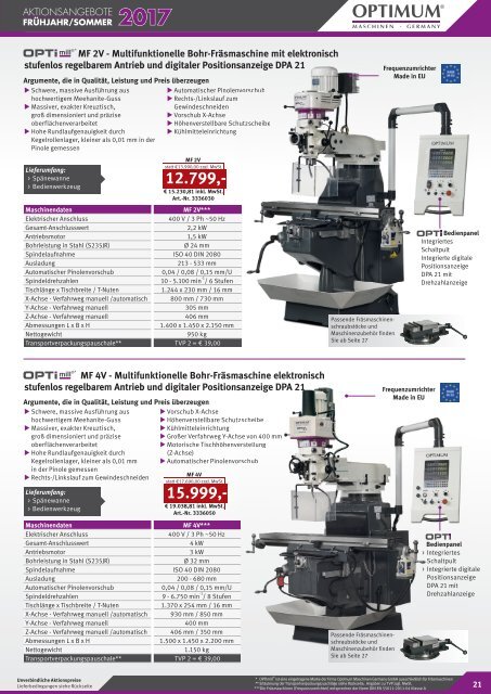 Schub OPTIMUM FjSo 2017