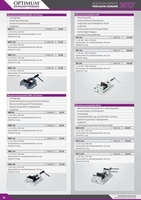 Schub OPTIMUM FjSo 2017