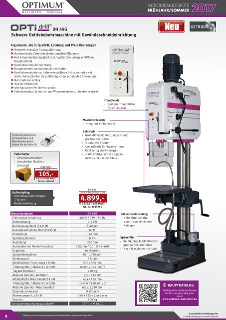 Schub OPTIMUM FjSo 2017