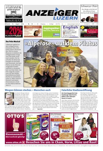 Anzeiger Luzern, Ausgabe 35, 31. August 2011