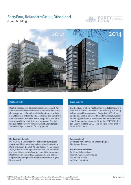 Factsheet Rolandstraße 10 2012 de neu.pdf,  Seiten - WGF AG