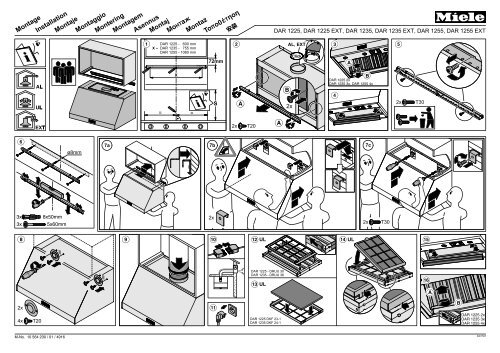 Miele DAR 1155 - Plan de montage