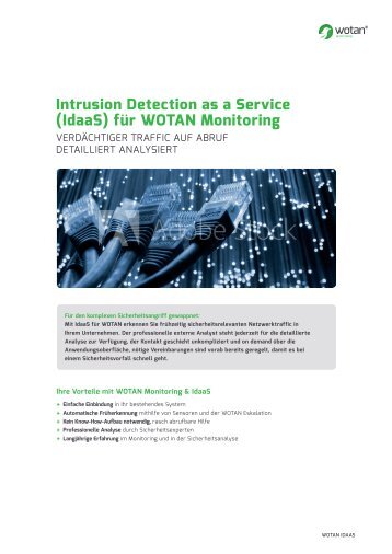 Intrusion Detection as a Servcie für WOTAN