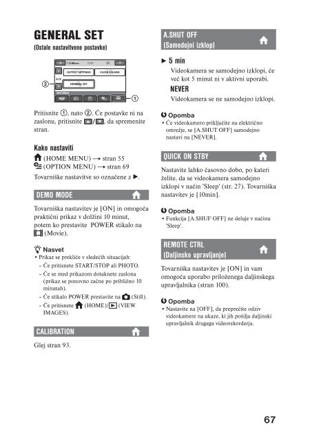 Sony DCR-SR45E - DCR-SR45E Mode d'emploi Slov&eacute;nien