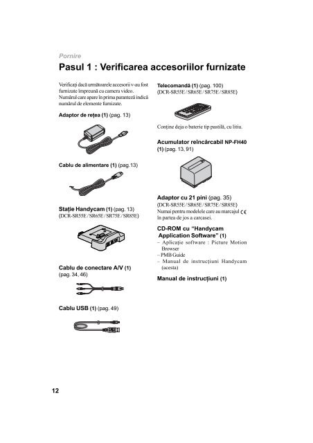 Sony DCR-SR45E - DCR-SR45E Mode d'emploi Roumain