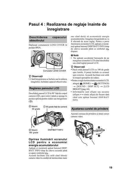 Sony DCR-SR45E - DCR-SR45E Mode d'emploi Roumain